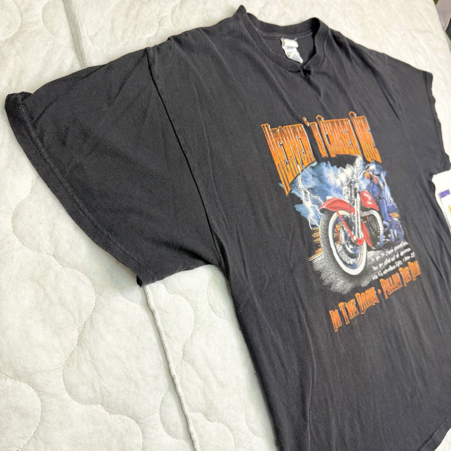 Heavens Chosen One Christian Biker Graphic Black TShirt XL 1 Peter 2:9