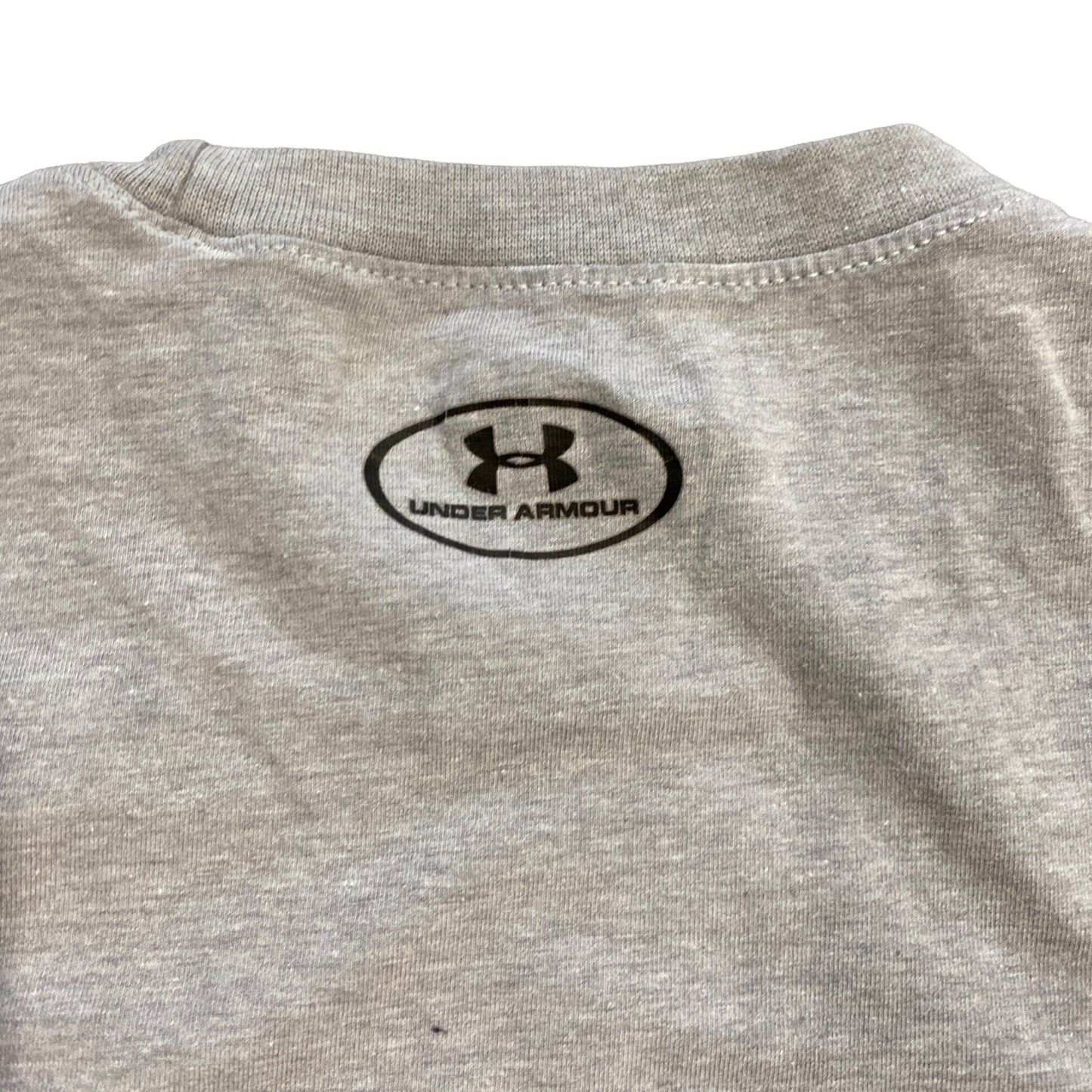 Under Armour Gray Tshirt "Not Lucky Just Awesome" Youth S Graphic Print Logo