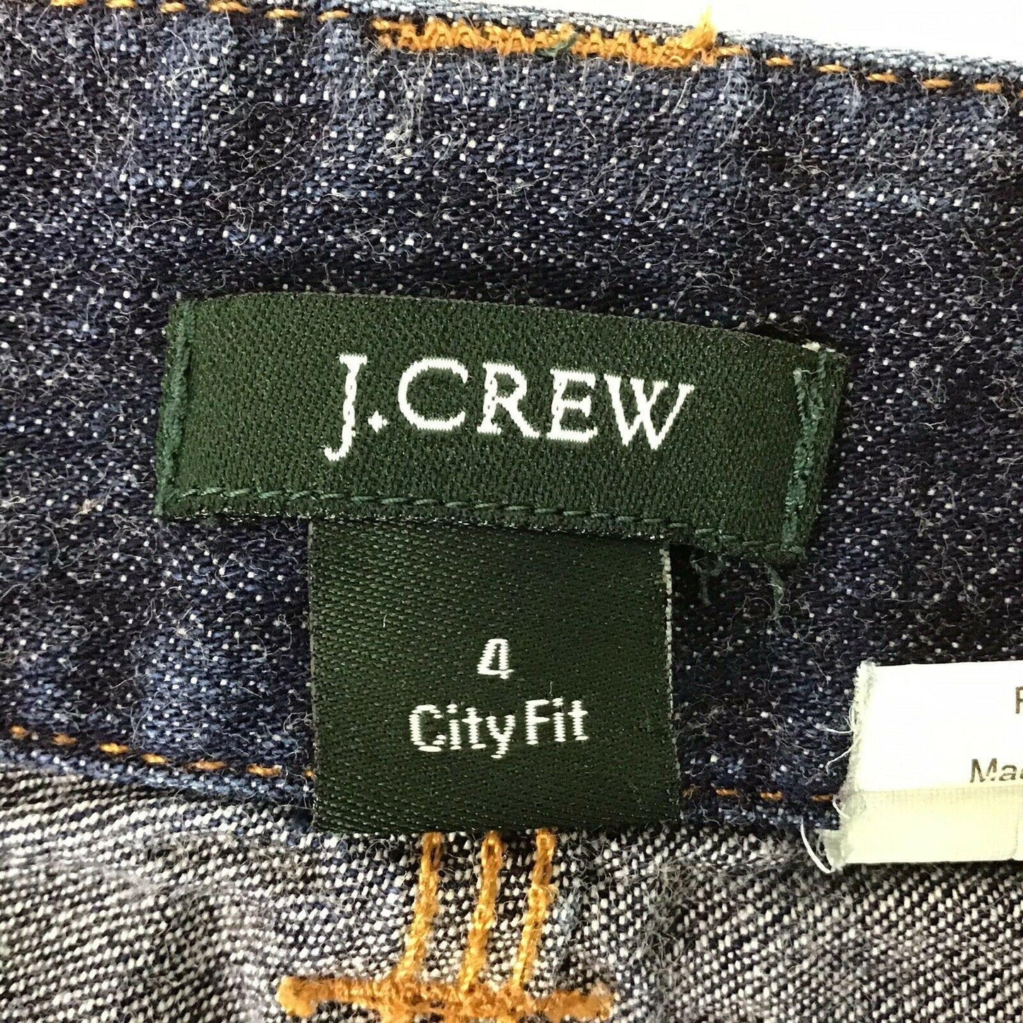 J Crew Womens 4 Hammer Loop Boyfriend Jeans Dark Wash Denim City Fit Pants Flare