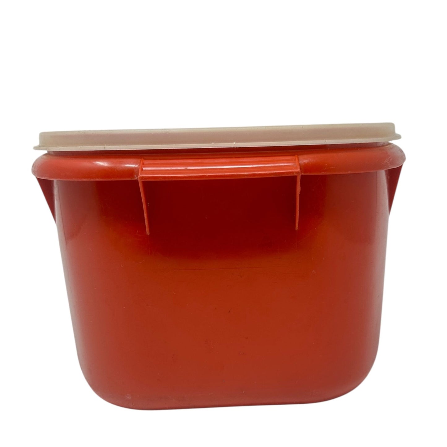 Vtg Tupperware 487 Ham Keeper Paprika Red 3-Piece Set Food Storage Midcentury