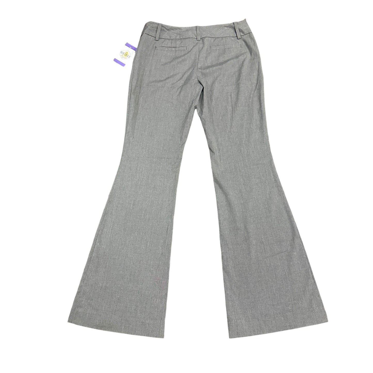 The Limited Cassidy Fit Dress Pants 6L Gray Wide Flare Leg Mid Rise Office Wear