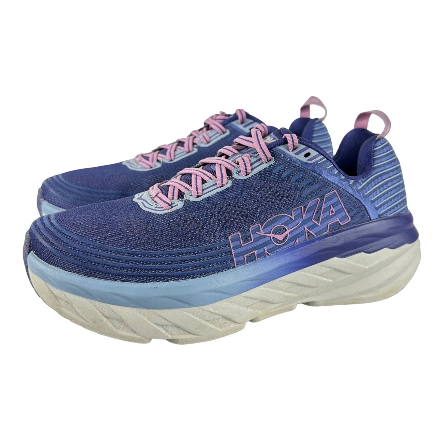 Hoka One One Womens Bondi 6 Running Shoes Purple 1019270 Sneakers Walking Size 8