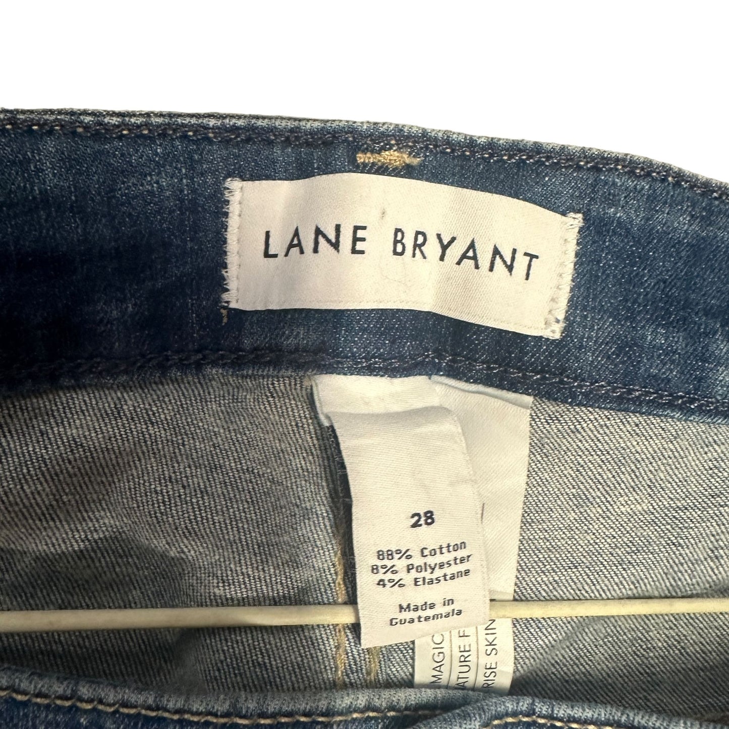 Lane Bryant 28 Super Stretch Signature Fit Skinny Jeans Mid-Rise Flex Waistband