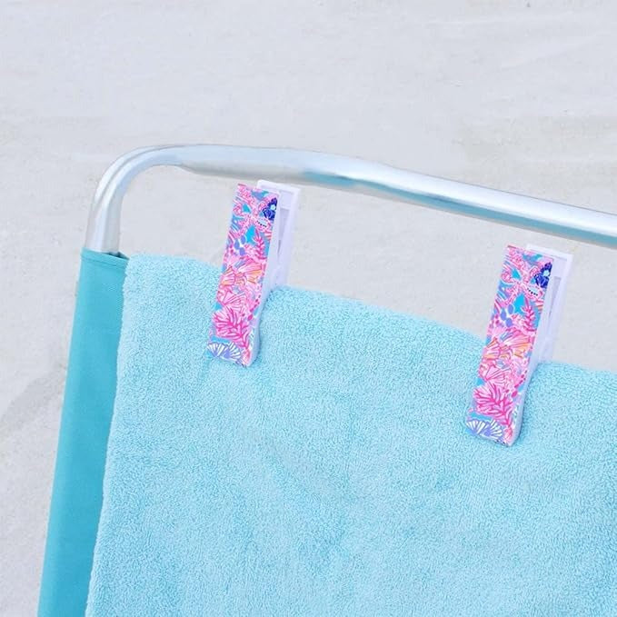 NEW - Lilly Pulitzer Beach Day Pouch Splendor in the Sand - 5 PC Set