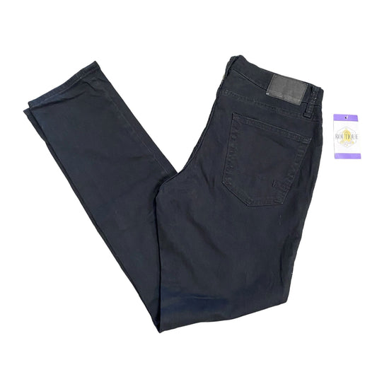 Aeropostale Mens 30X32 Black Cotton Skinny Pants Straight Stretch Tapered Skater