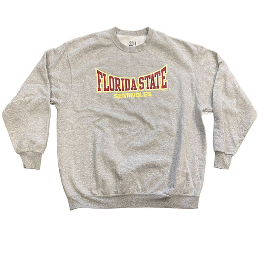 Fruit of the Loom Florida State Seminoles Pullover Sweatshirt Grey FSU Mens XL