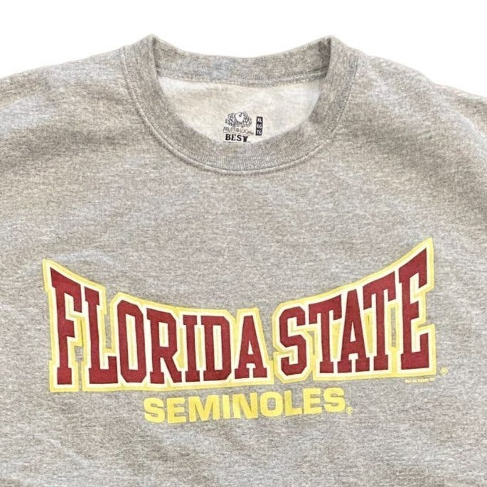 Fruit of the Loom Florida State Seminoles Pullover Sweatshirt Grey FSU Mens XL