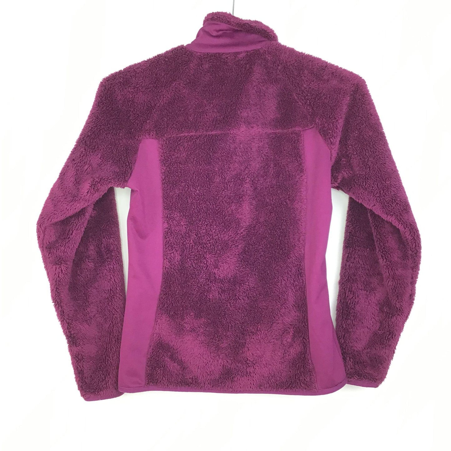 Columbia Fleece Jacket Small Purple Long Sleeve Full Zip Zippered Pockets