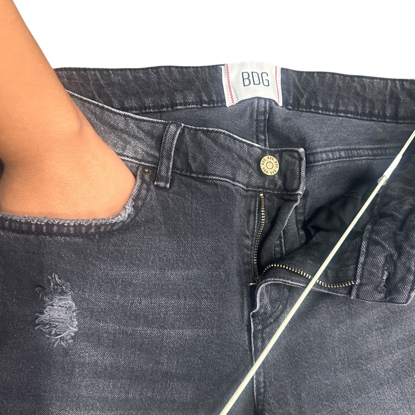 BDG Urban Outfitters Bootcut Jeans Black 33" Inseam Low Rise 29 Normcore Minimal