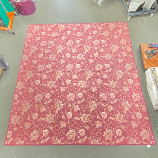 Full/Queen Quilt Red Wine Cream 90”x95”