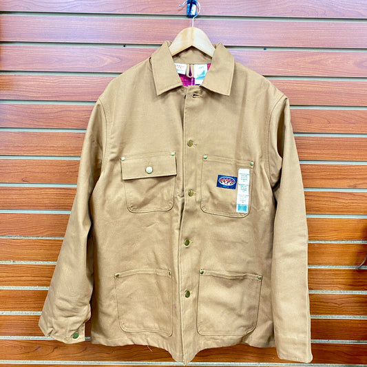 Rasco Medium Long 15/15.5 Sleeve 10oz Brown Duck Fire Resistant Men’s Work Coat