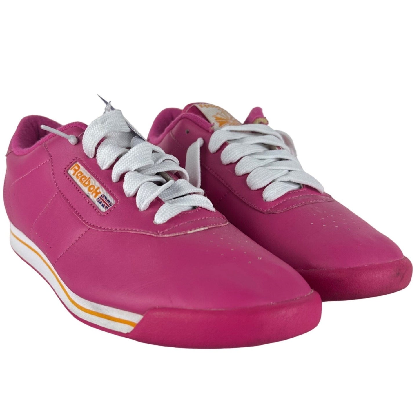 Reebok Womens 10 Classic Pink Princess Low Top Athletic Sneakers Shoes Casual