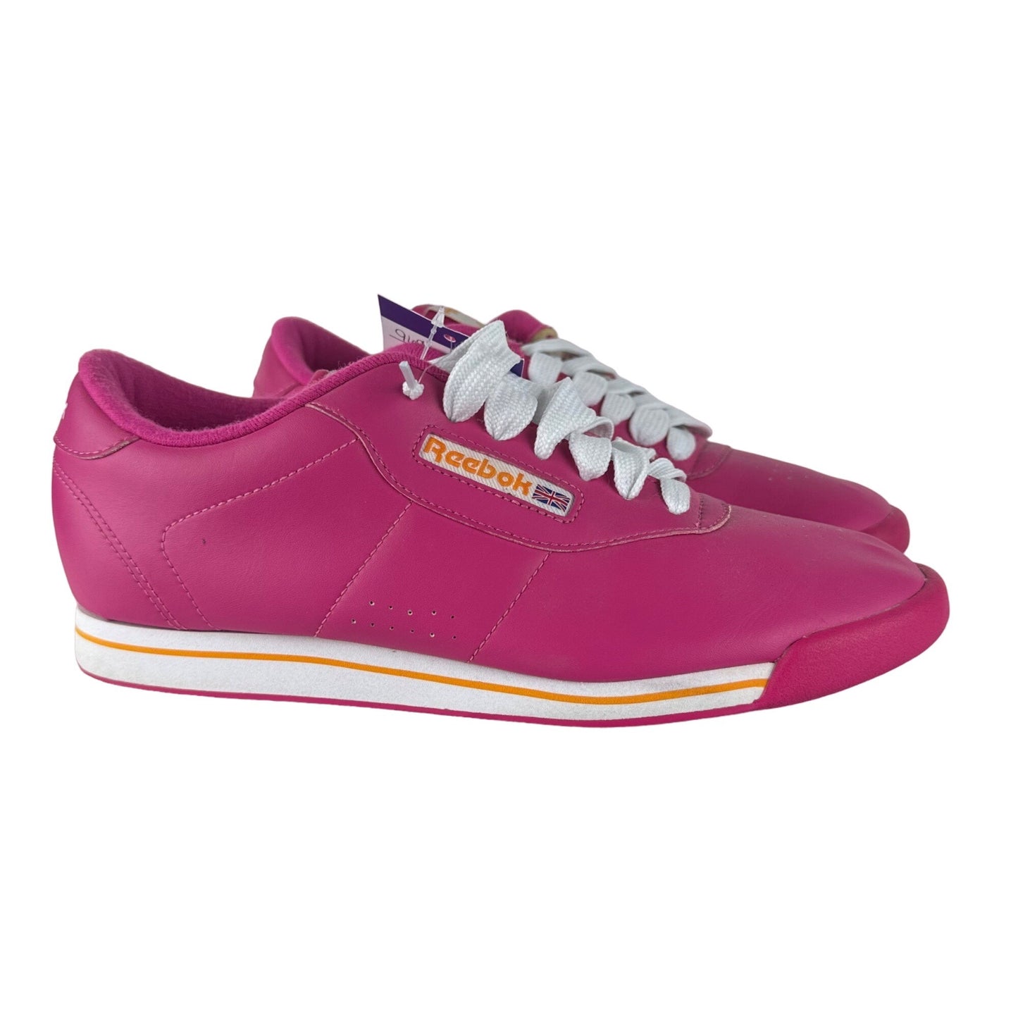 Reebok Womens 10 Classic Pink Princess Low Top Athletic Sneakers Shoes Casual