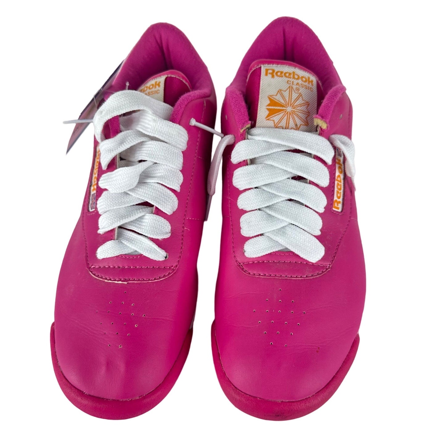 Reebok Womens 10 Classic Pink Princess Low Top Athletic Sneakers Shoes Casual