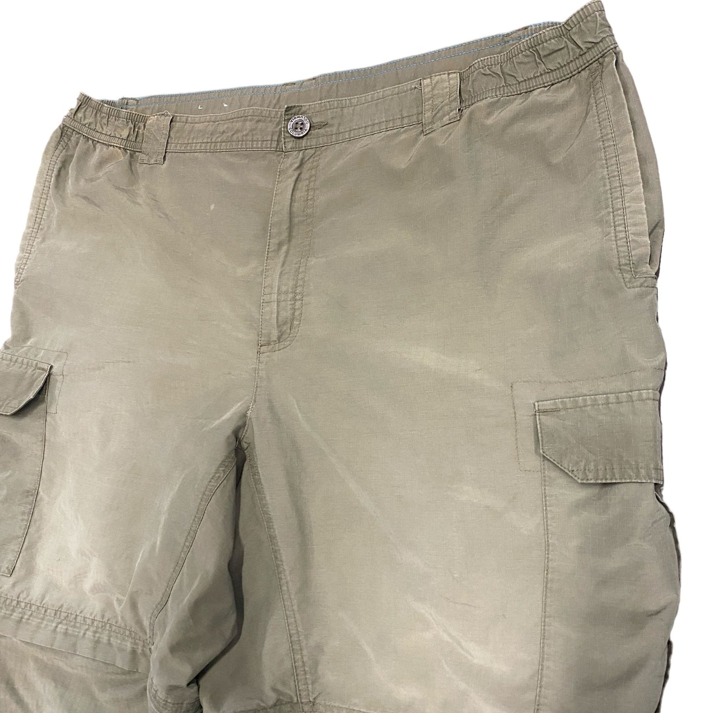 Columbia XL 32 Green Titanium Packable Convertible Omni Dry Hiking Pants Shorts