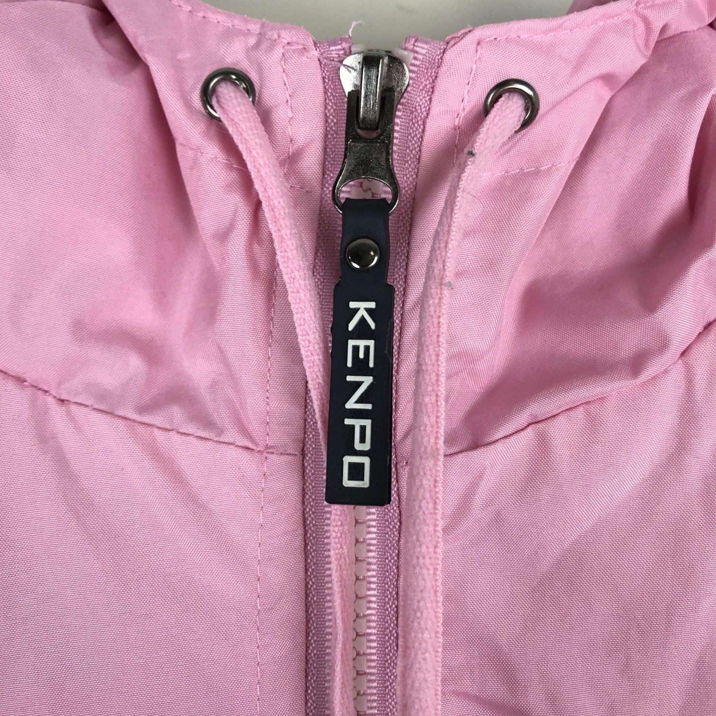 Kenpo Womens S Pink Black Colorado Windbreaker Jacket Zip Front Hooded Pockets