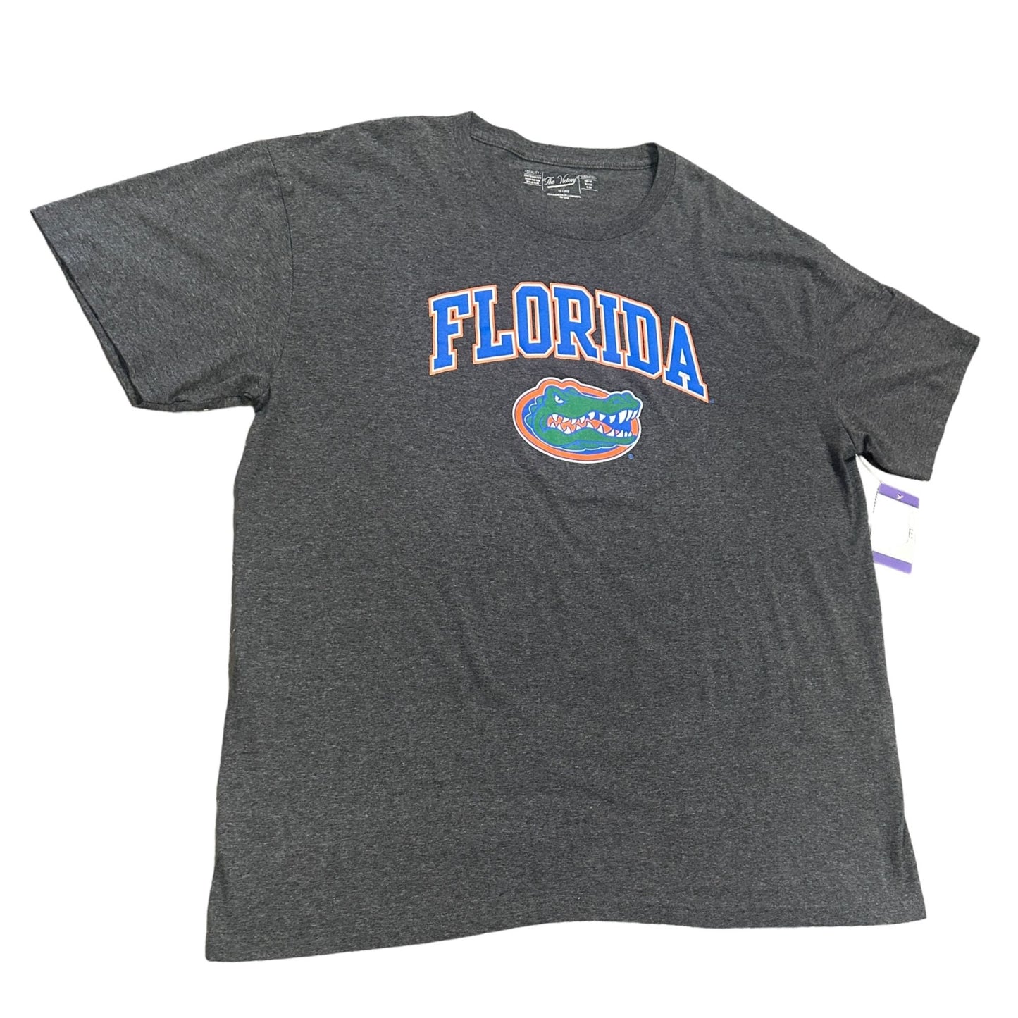 The Victory Mens XXL Gray Tshirt UF Florida Gators Logo Collegiate NCAA Football