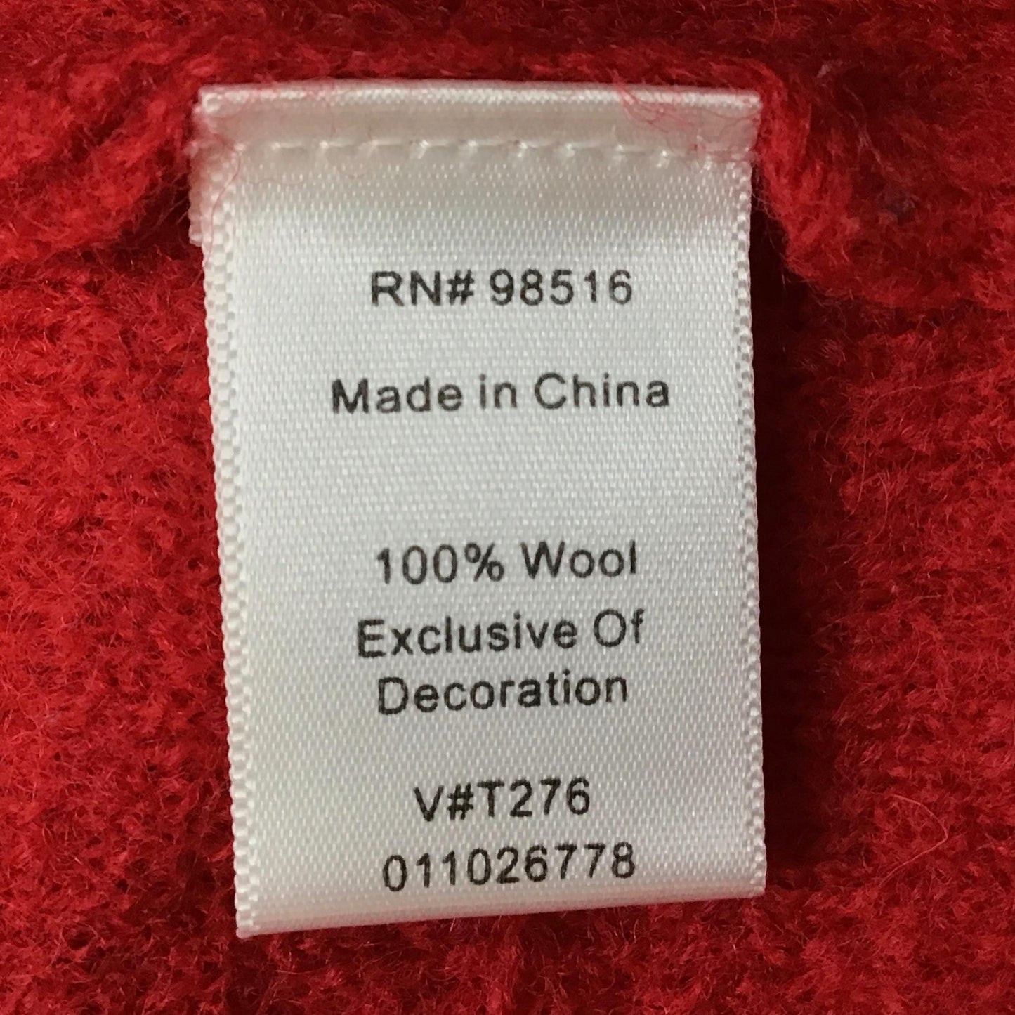 Coldwater Creek Sweater Vest Wool Red Snowflake Needlepoint Zip Front M