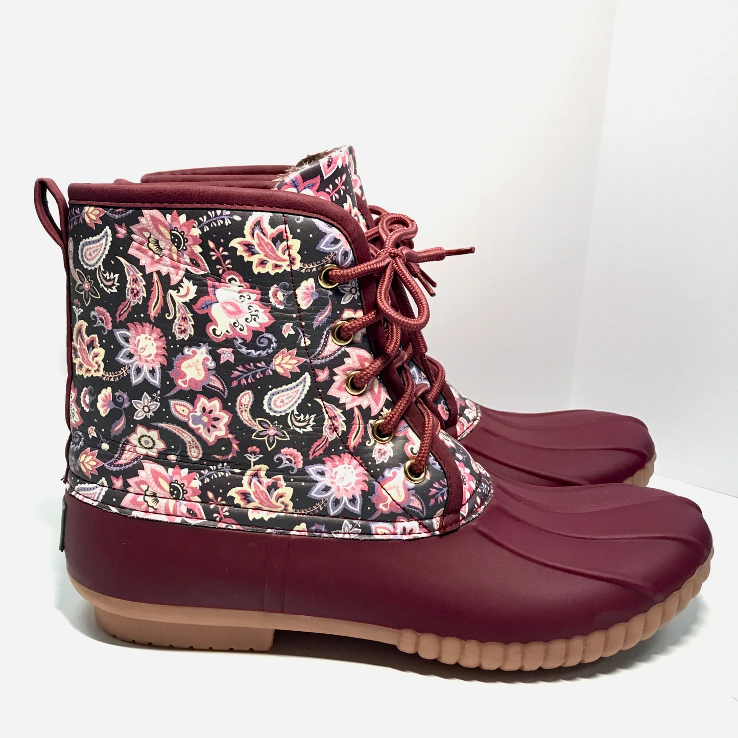 Simply Southern Collection Paisley Floral Duck Boots