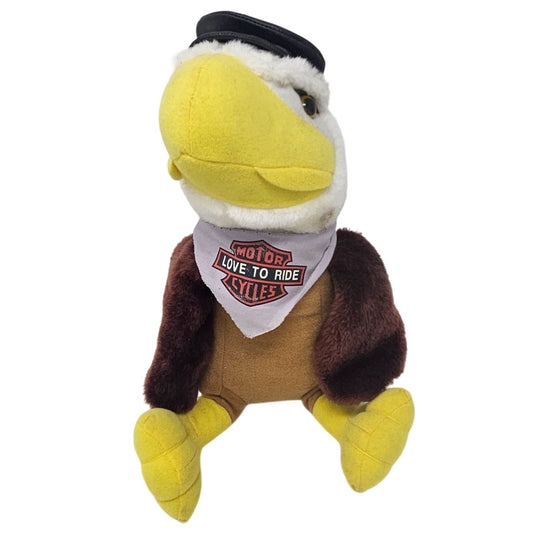 Harley Davidson Bald Eagle Plush Toy 13"  Stuffed Animal Motorcycles Biker Gift