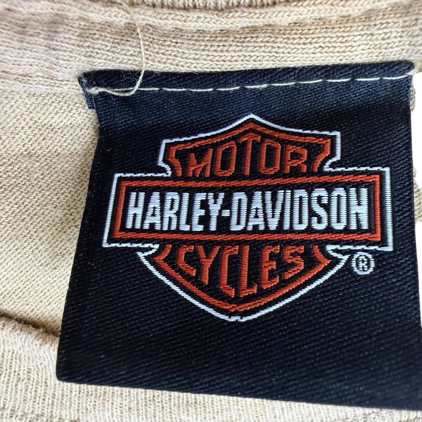 Harley Davidson Freeport Bahamas 3XL Beige Graphic TShirt Double Sided Print