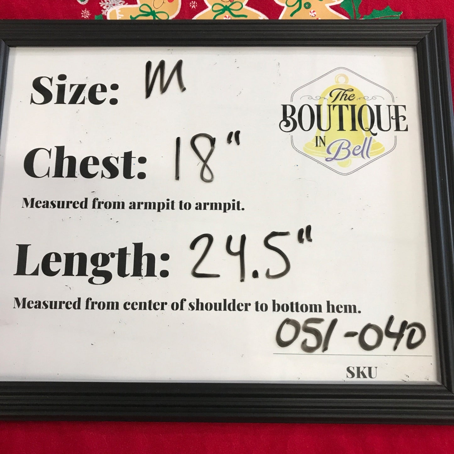 Xmas Tshirt M Gingerbread "My Grandkids are my Sugar and Spice" Holiday Novelty