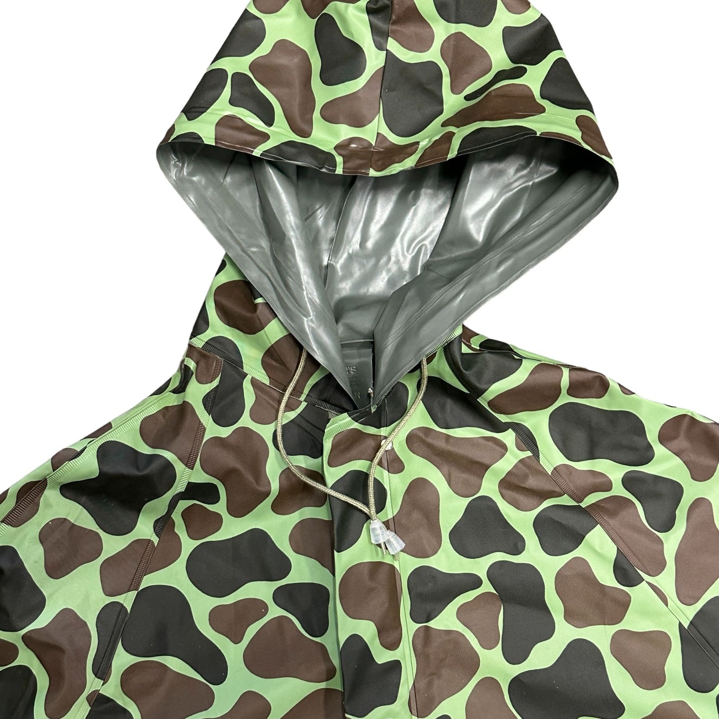 Sportsmans Choice Rain Jacket Reversible XL Duck Camouflage Poncho Full Zip 80s