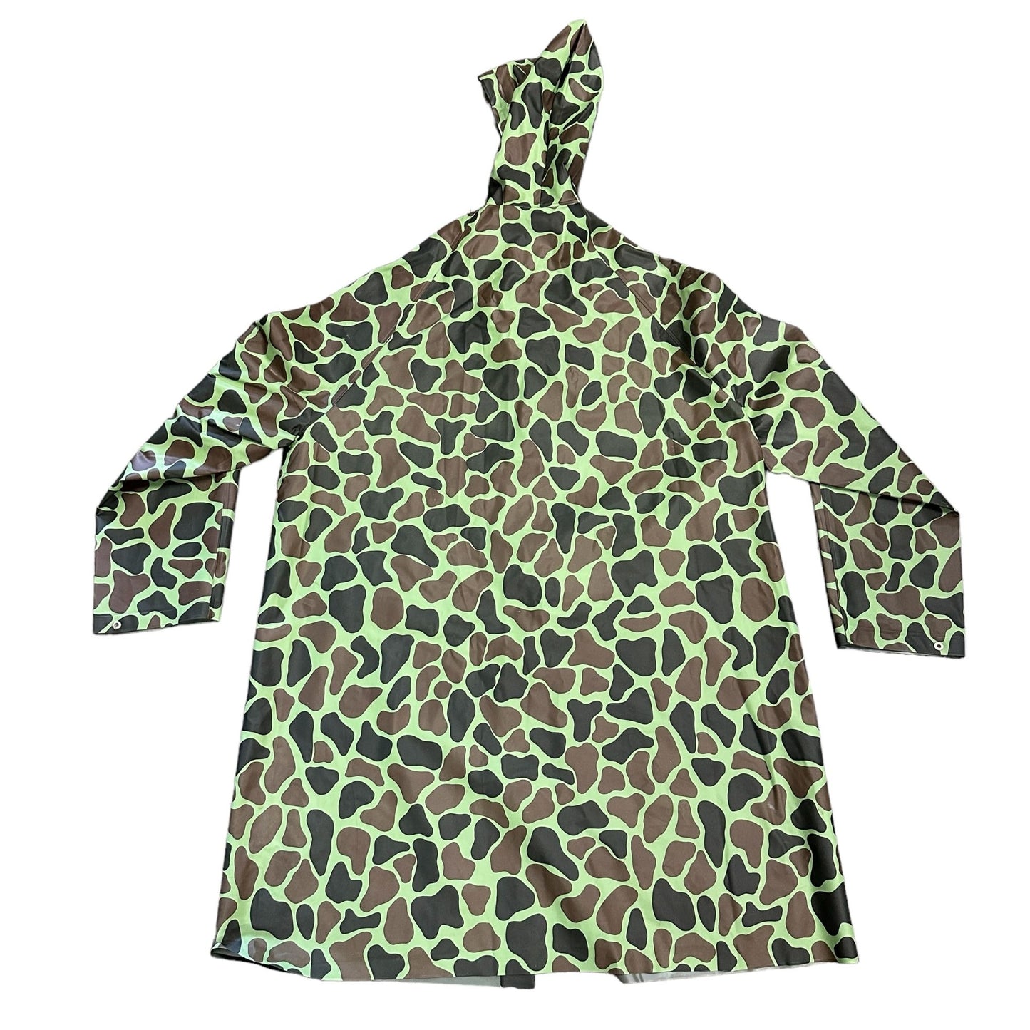 Sportsmans Choice Rain Jacket Reversible XL Duck Camouflage Poncho Full Zip 80s