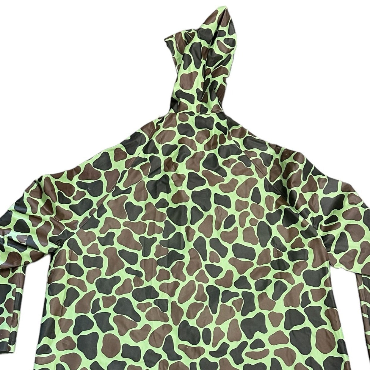 Sportsmans Choice Rain Jacket Reversible XL Duck Camouflage Poncho Full Zip 80s