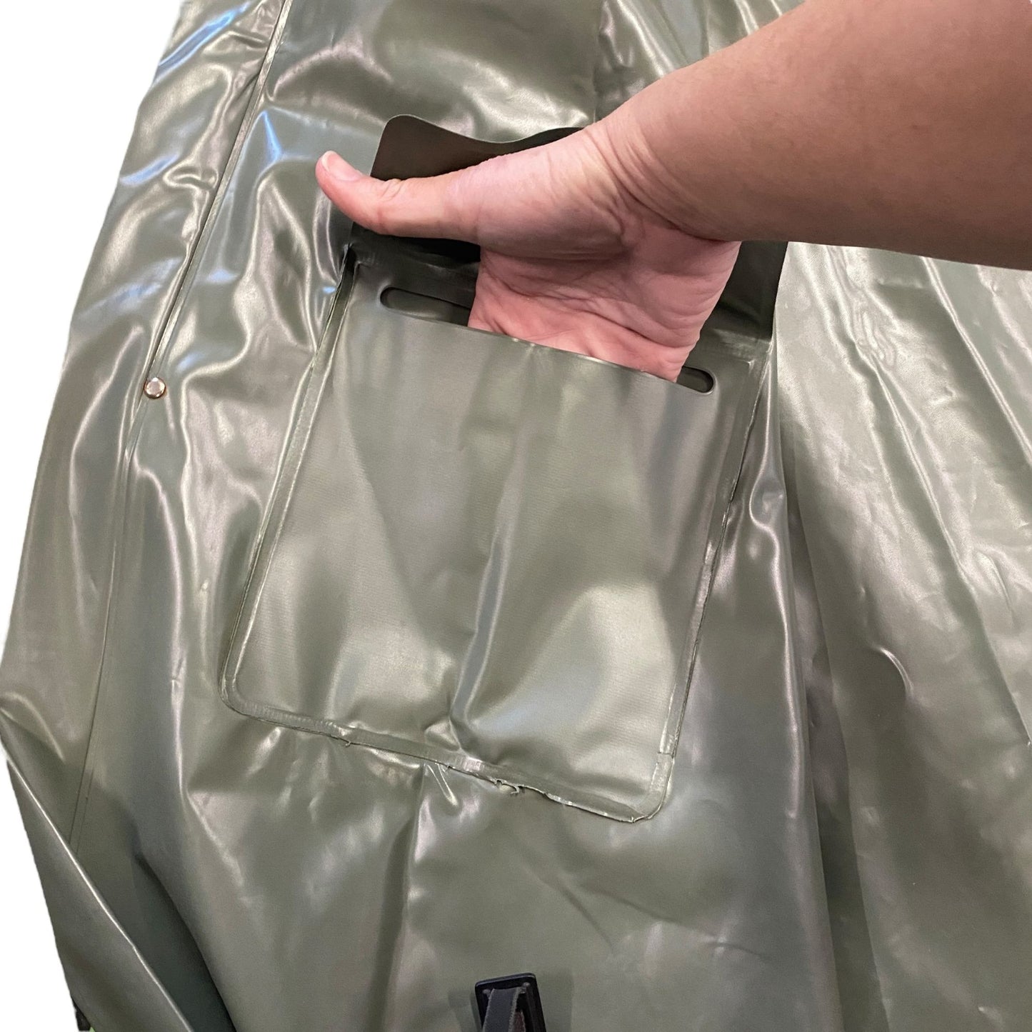 Sportsmans Choice Rain Jacket Reversible XL Duck Camouflage Poncho Full Zip 80s