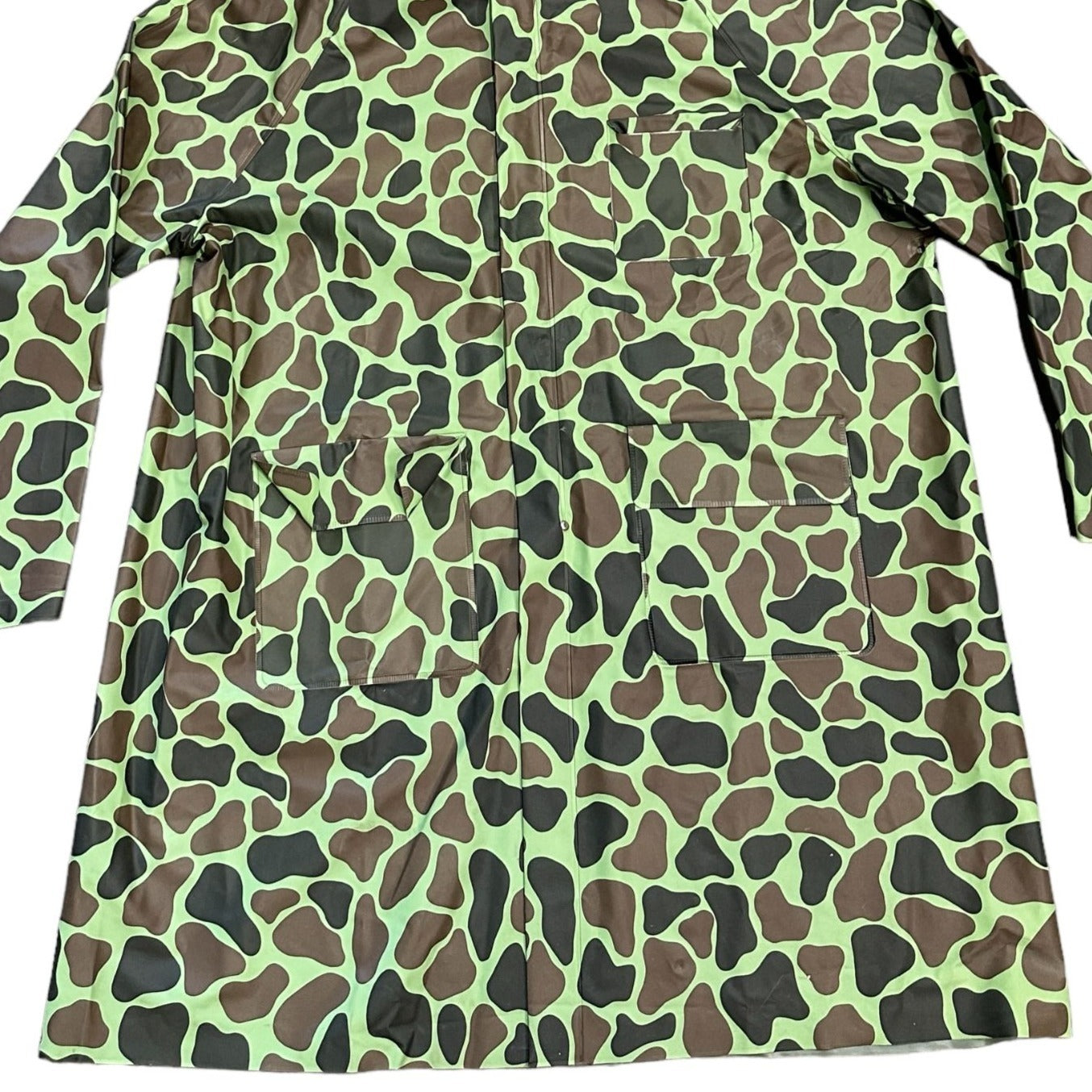 Sportsmans Choice Rain Jacket Reversible XL Duck Camouflage Poncho Full Zip 80s