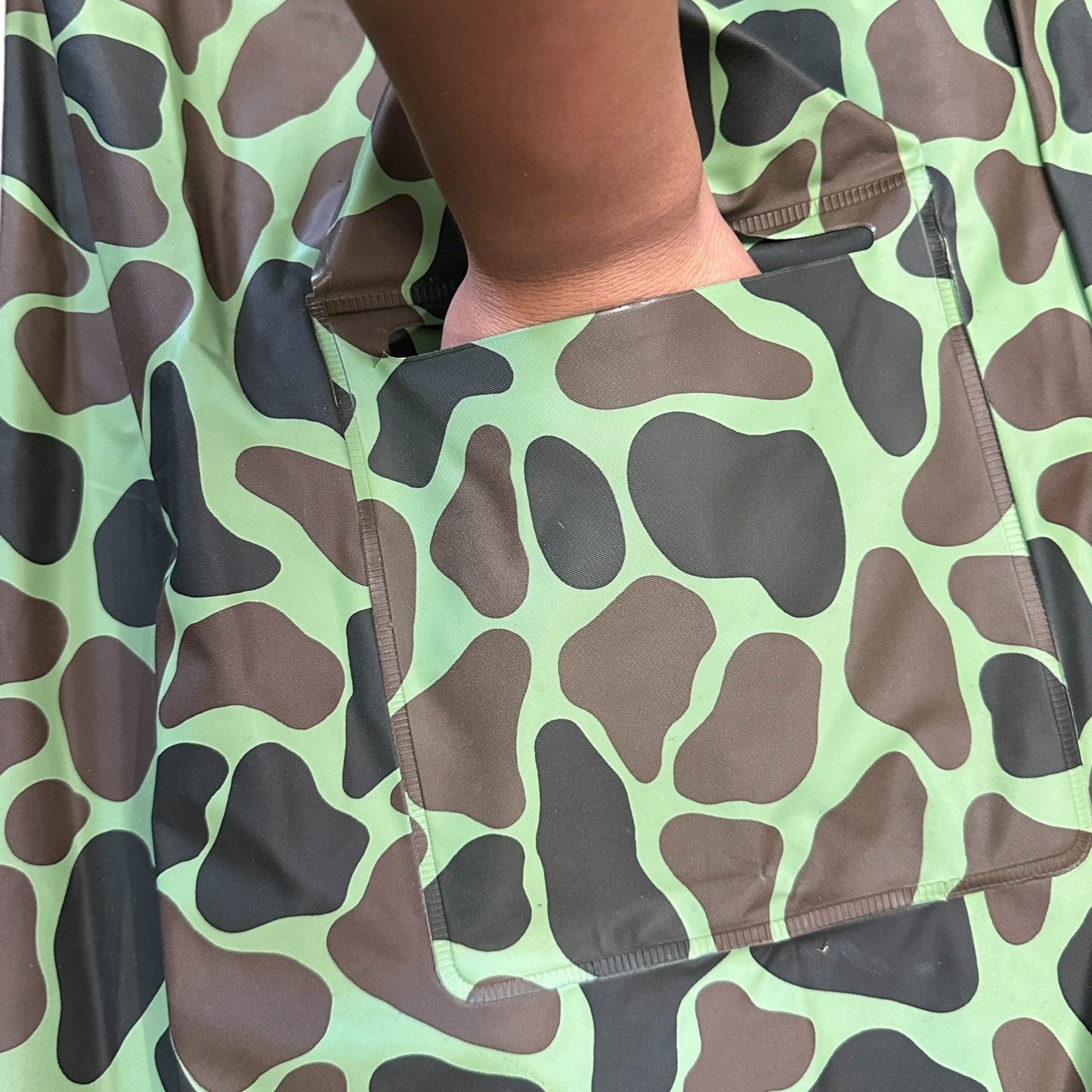 Sportsmans Choice Rain Jacket Reversible XL Duck Camouflage Poncho Full Zip 80s