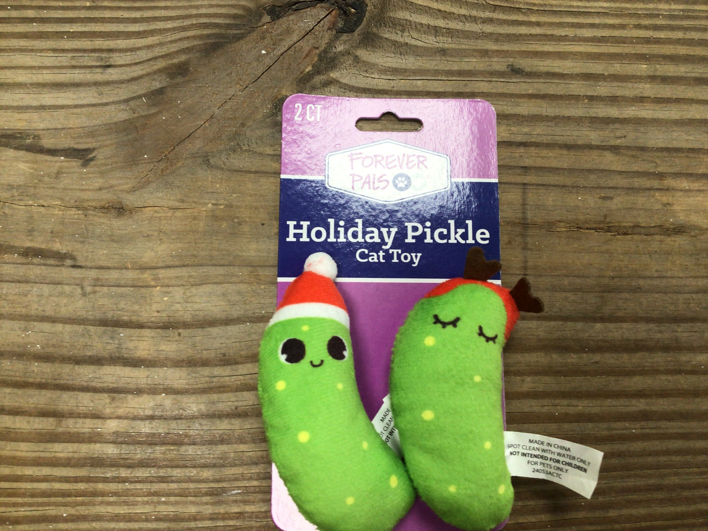 Holiday Pickle Cat Toy