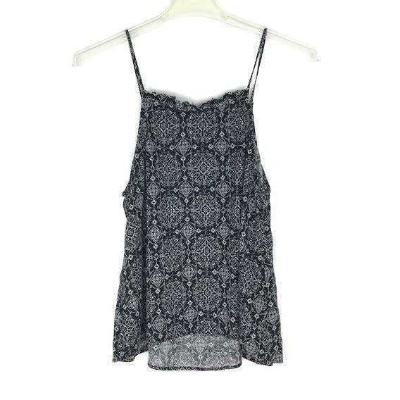 NWT Universal Thread L Boho Sleeveless Tank Top Ruffle Trim Square Neck Layering
