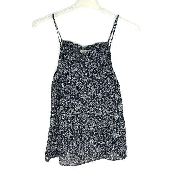 NWT Universal Thread L Boho Sleeveless Tank Top Ruffle Trim Square Neck Layering