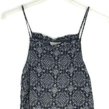 NWT Universal Thread L Boho Sleeveless Tank Top Ruffle Trim Square Neck Layering