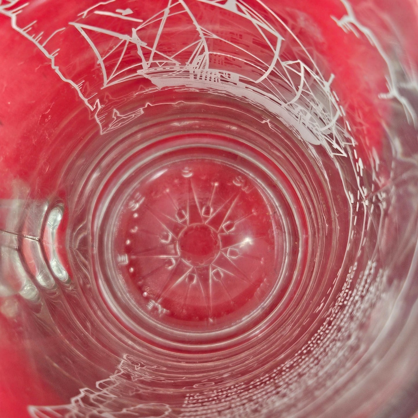 VTG Long John Silvers Columbus Voyage Nautical Sailing Ships Glass Mug Set of 3