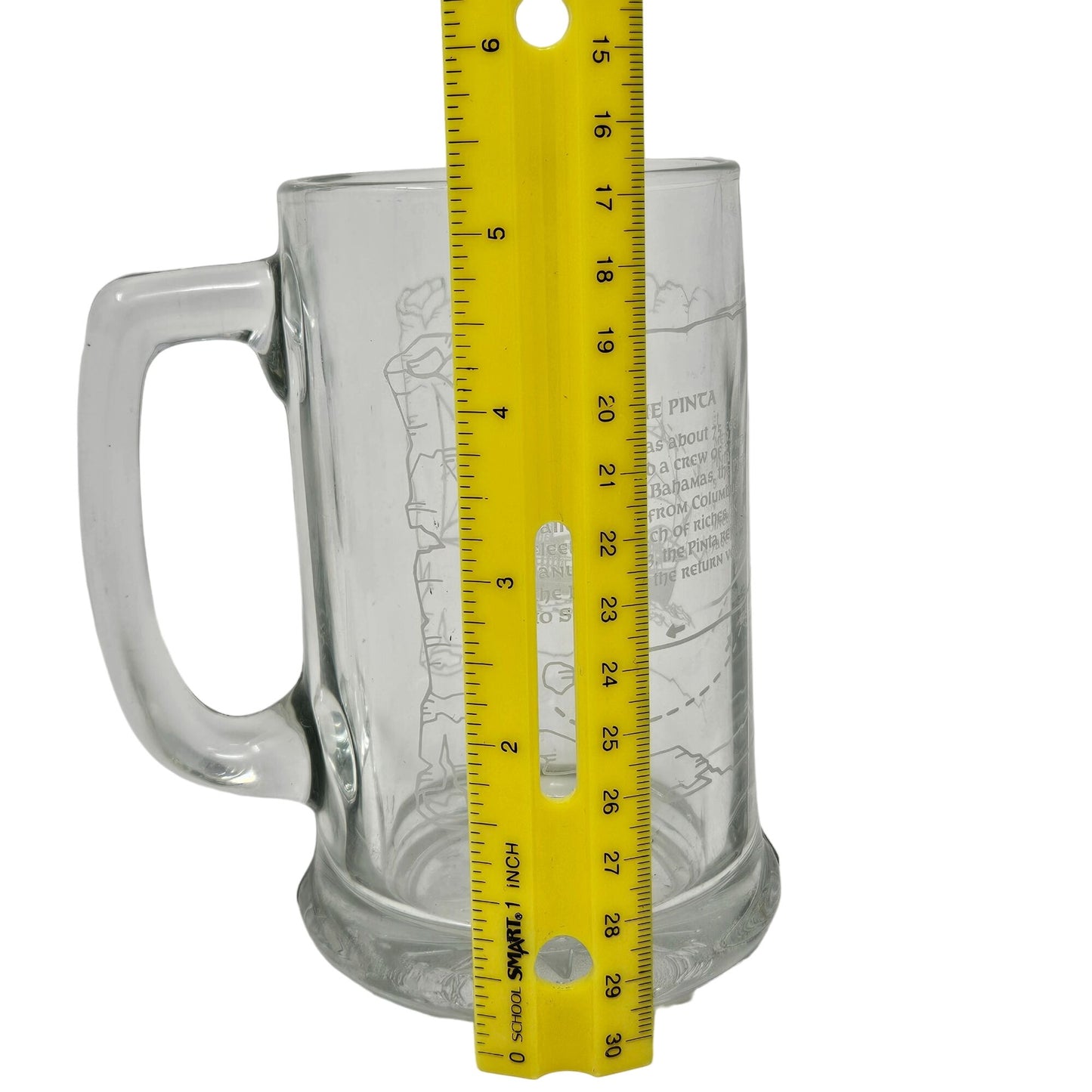 VTG Long John Silvers Columbus Voyage Nautical Sailing Ships Glass Mug Set of 3