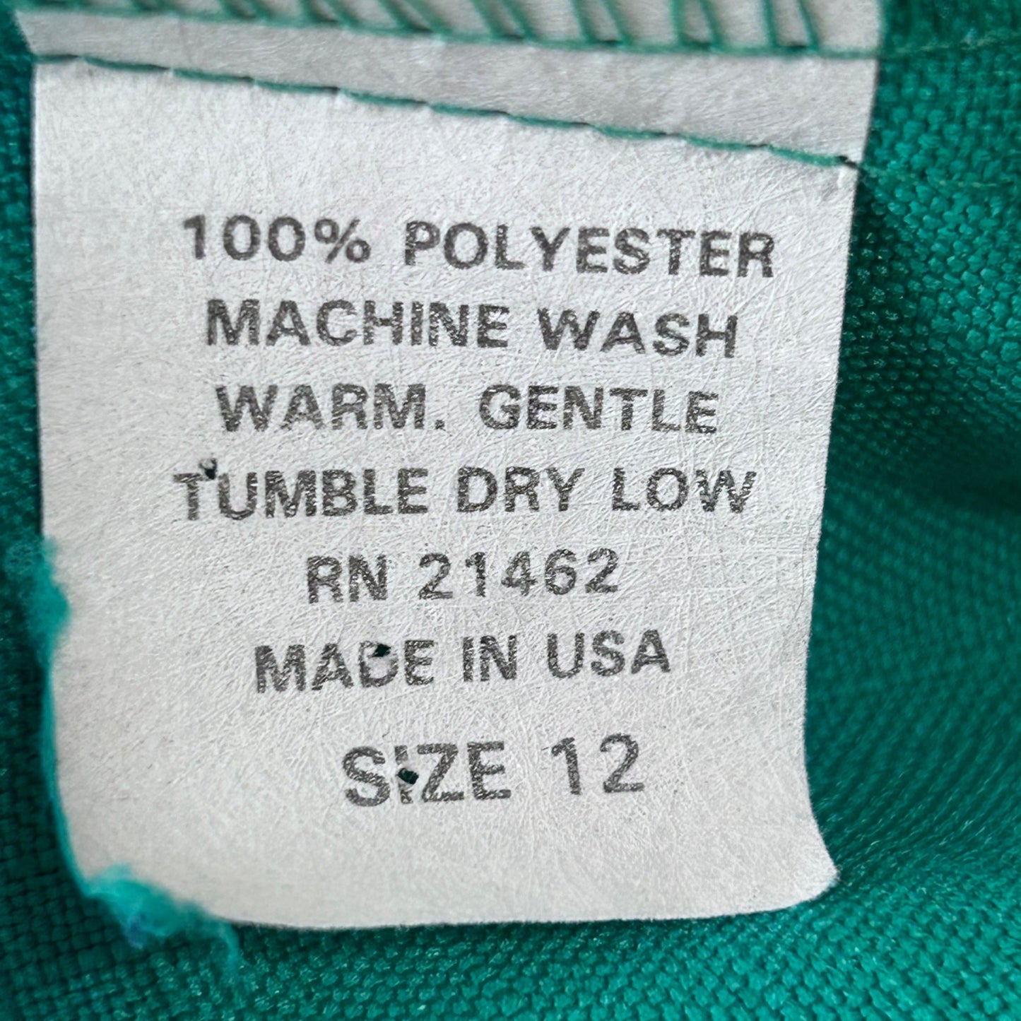 Vtg 80s Good Times 2 Piece Suit Skirt Set 12 Kelly Green Puff Sleeve Secretary