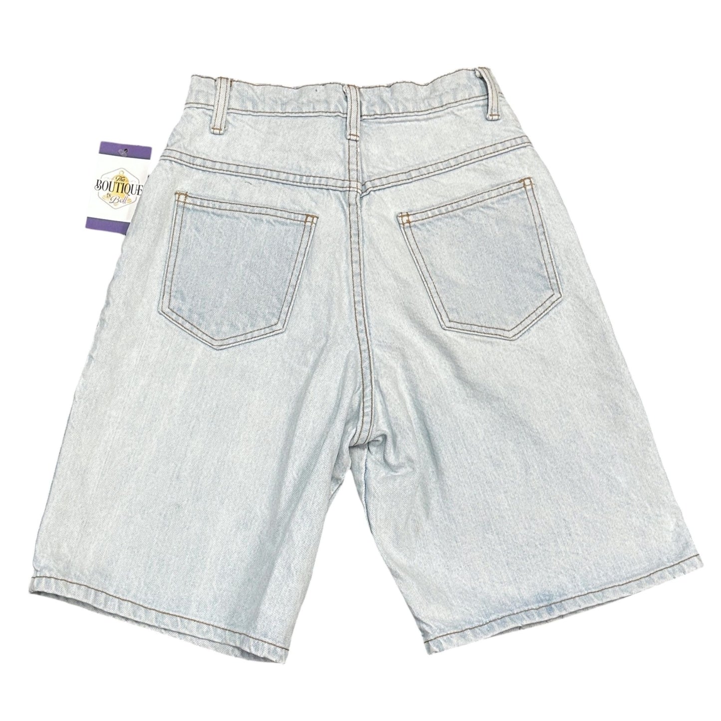 Vtg Concepts & Design Jean Shorts Jorts Junior 5 Buttonfly Bermuda Y2K 90s Retro