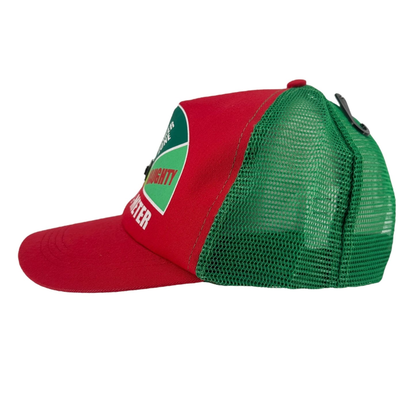 Naughty or Nice-O-Meter Trucker Hat Mesh Cap Snapback Red Green Ugly Christmas