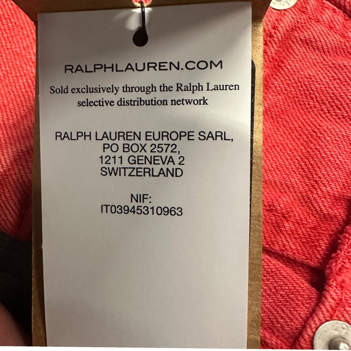 NWT Polo Ralph Lauren Womens 26 Callen High Rise Slim Red Jeans Button Fly