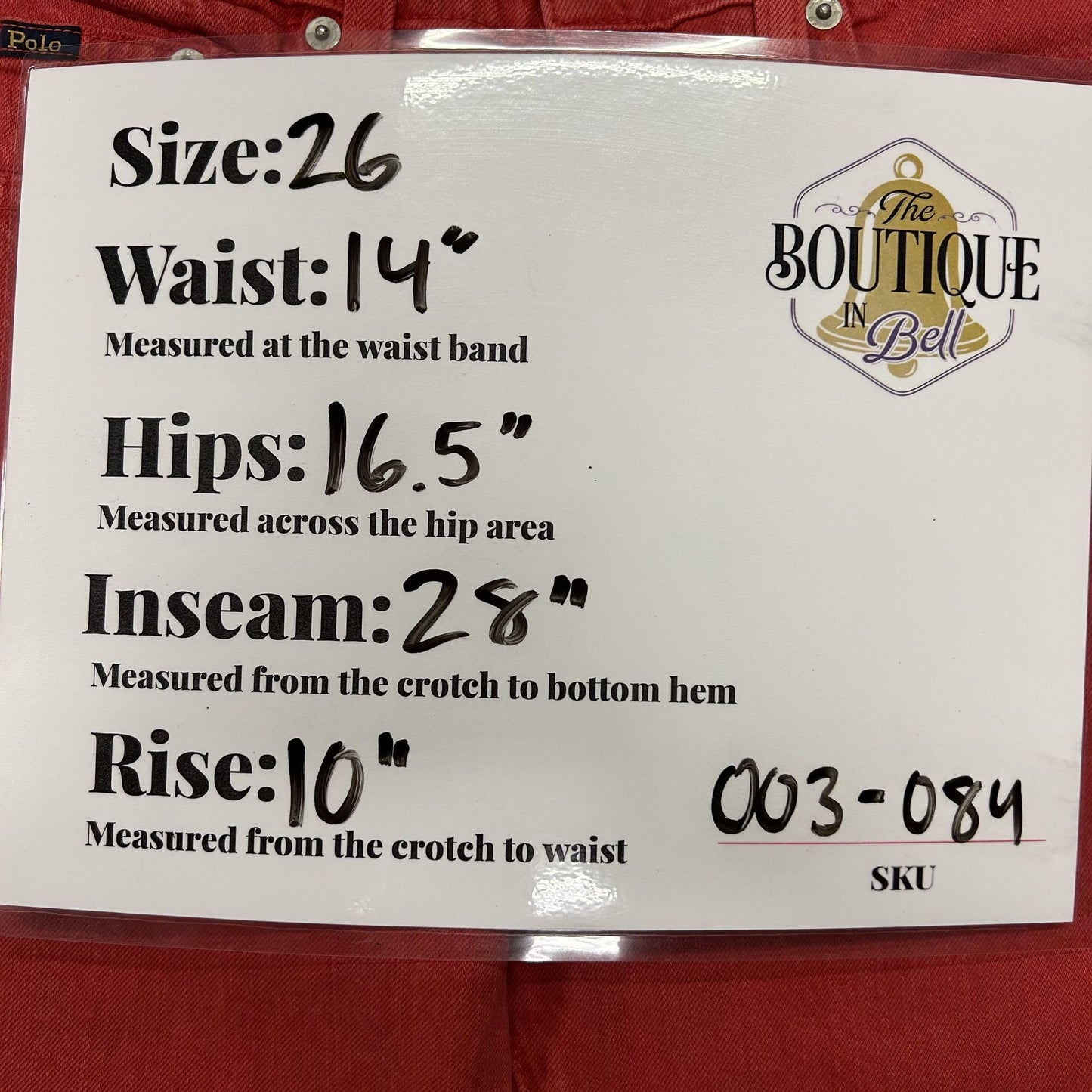 NWT Polo Ralph Lauren Womens 26 Callen High Rise Slim Red Jeans Button Fly