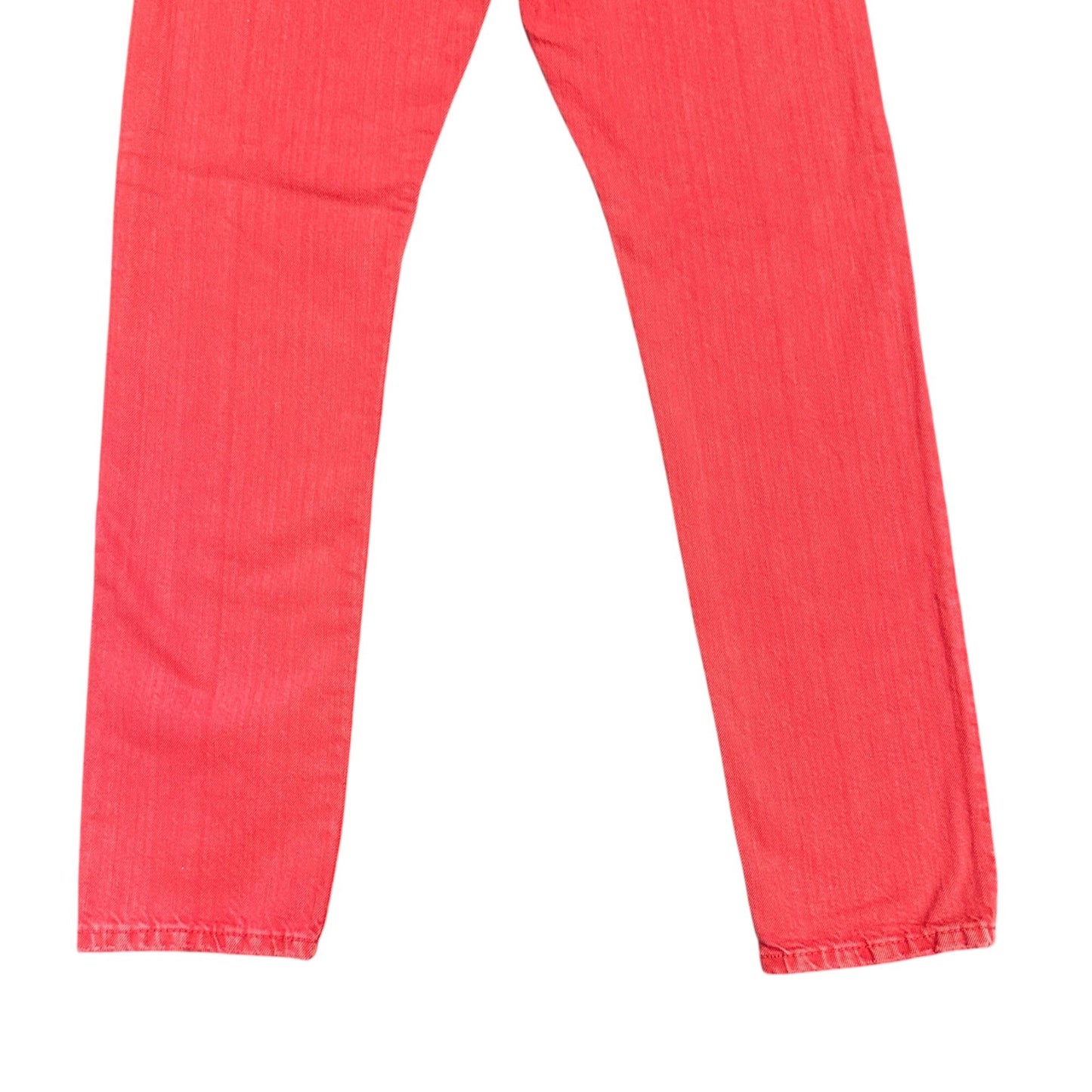 NWT Polo Ralph Lauren Womens 26 Callen High Rise Slim Red Jeans Button Fly