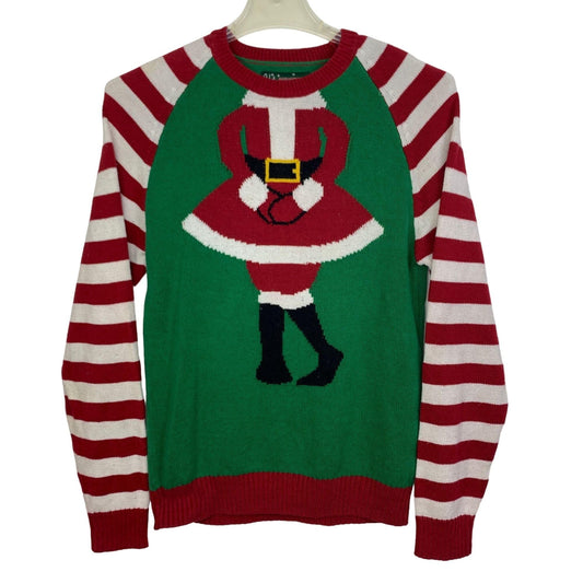 Ugly Christmas Sweater S Mrs Claus Novelty Kitsch Playful Holiday Party Cozy