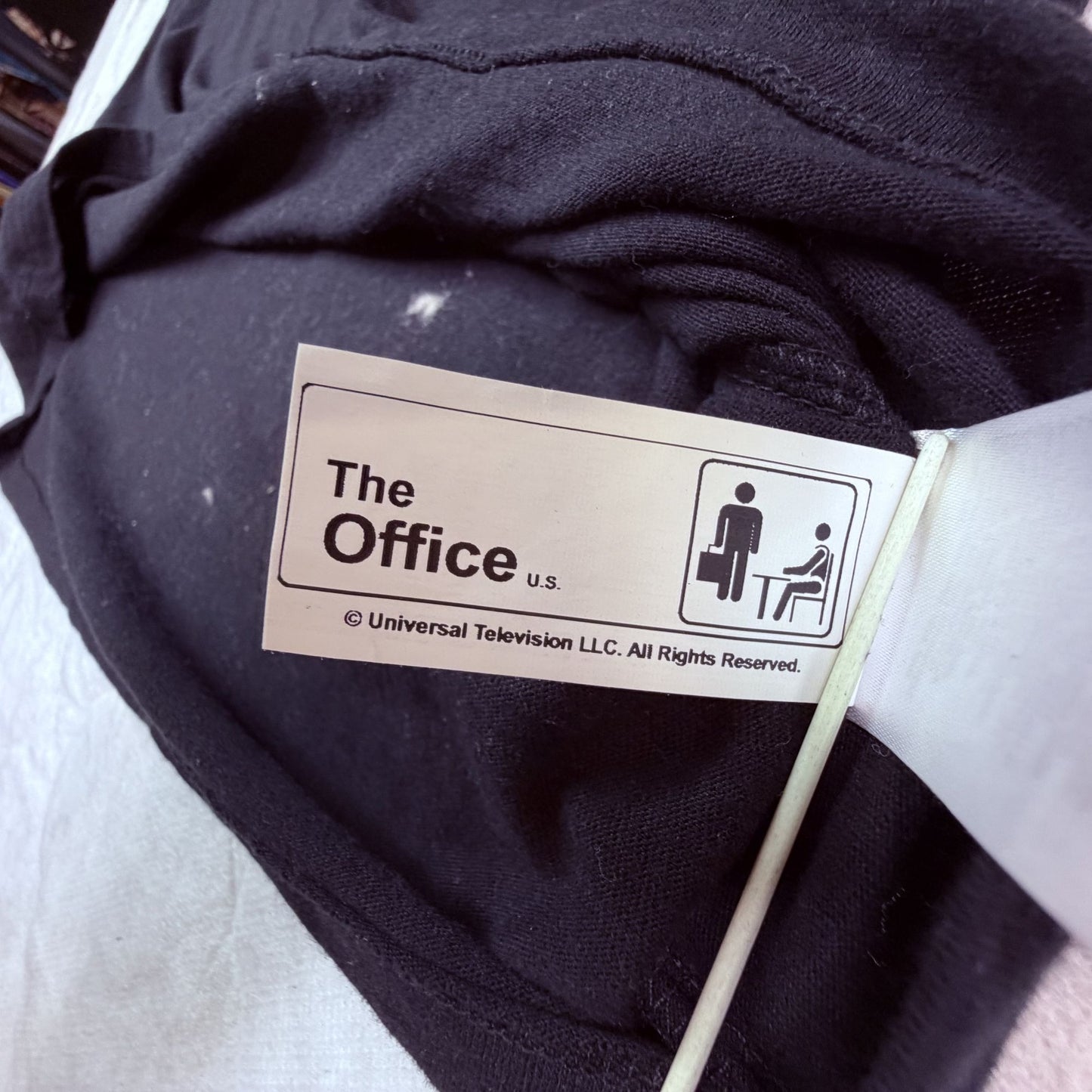 NWT Dunder Mifflin Paper Company Mens L Black Graphic "The Office" Logo TShirt