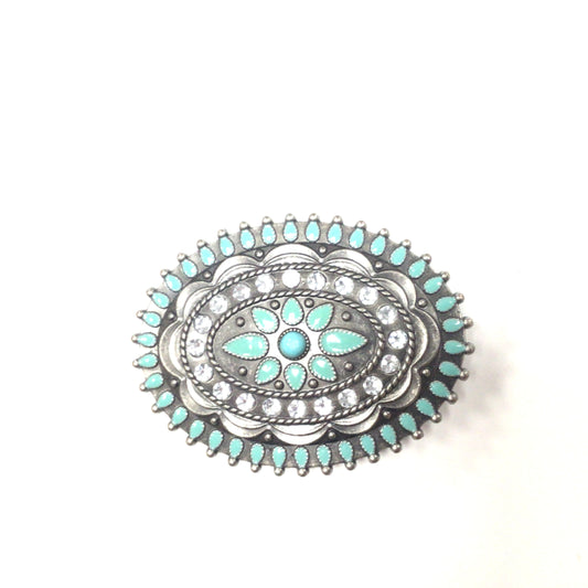 Vintage Western Style Oval Belt Buckle