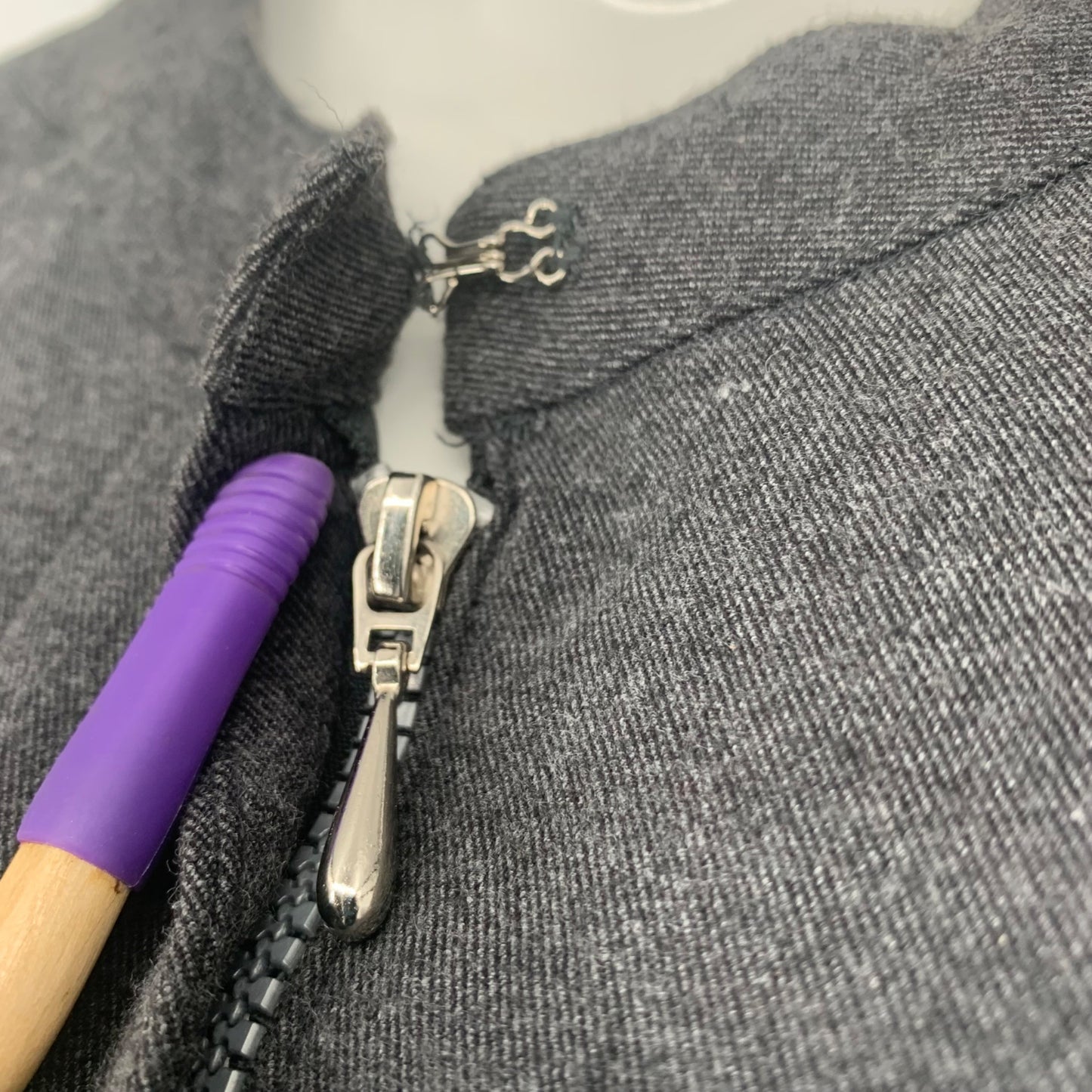 Womens Vtg Utility Jumpsuit Fubu L Gray Pockets Front Zip Side Leg Y2K Stretch