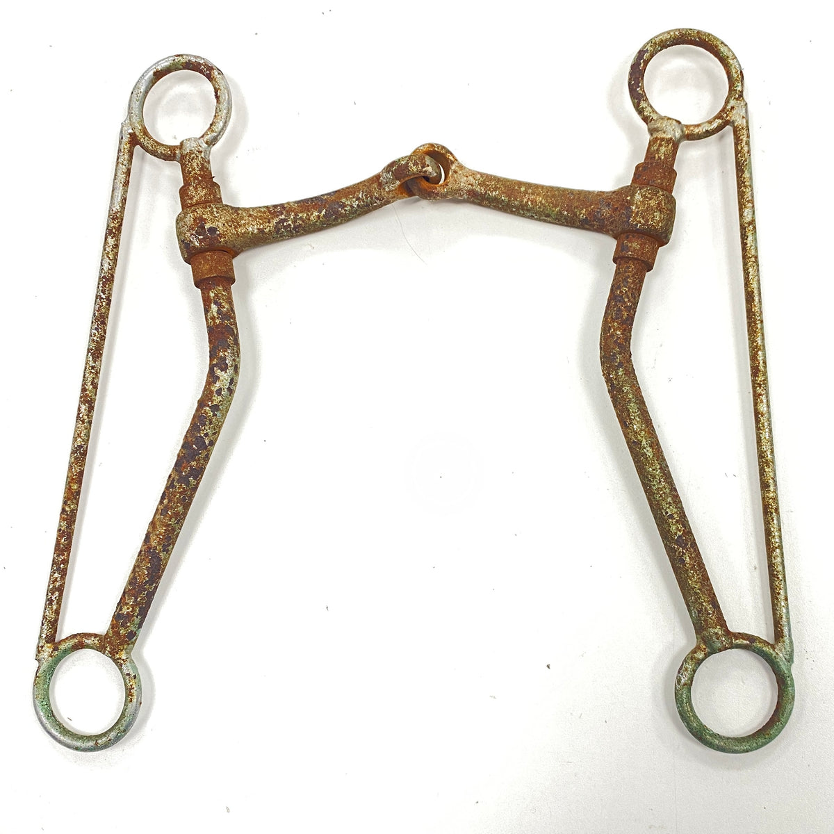 Vintage Western Curb Bit Jaw Breaker Jointed Sniffle Center Mouth Piece
