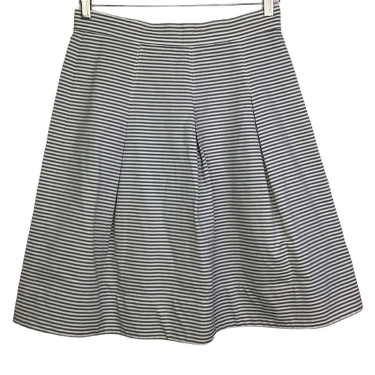 Corey Lynn Calter Skirt Pleated ALine Gray Stripe Anthropologie Modern Preppy 8